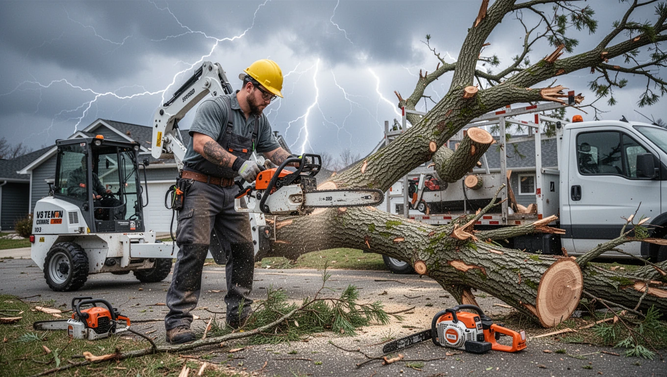 Storm Damage Tree Cleanup