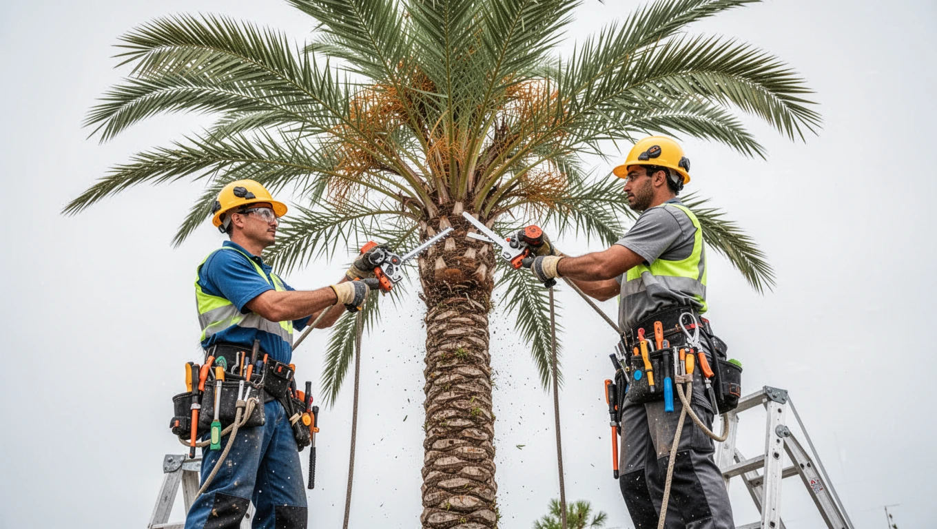 Palm Tree Trimming